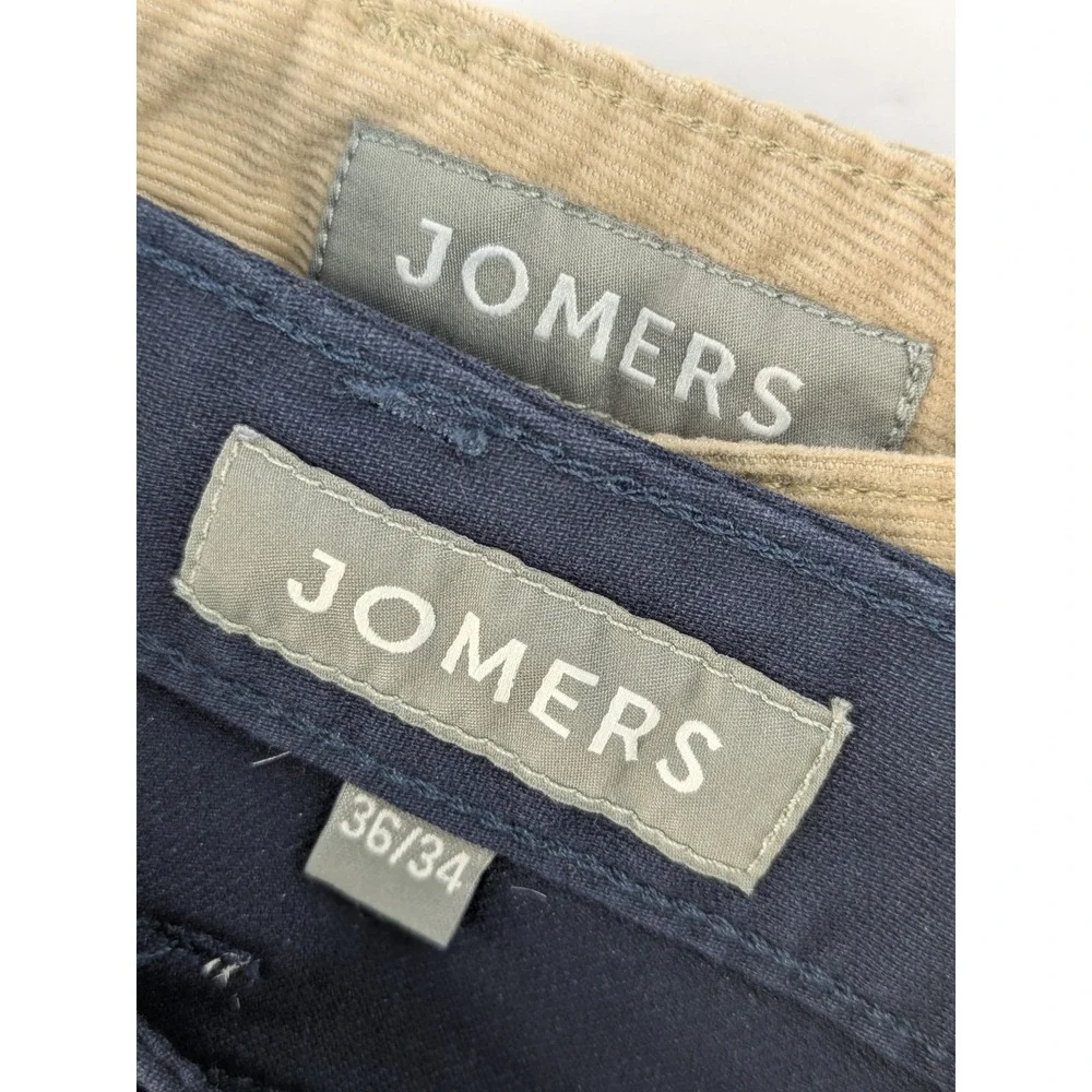 LOT 2!🚨Jomers Slim Straight Chino Pants Mens Size 36X31 Corduroy Work Trousers